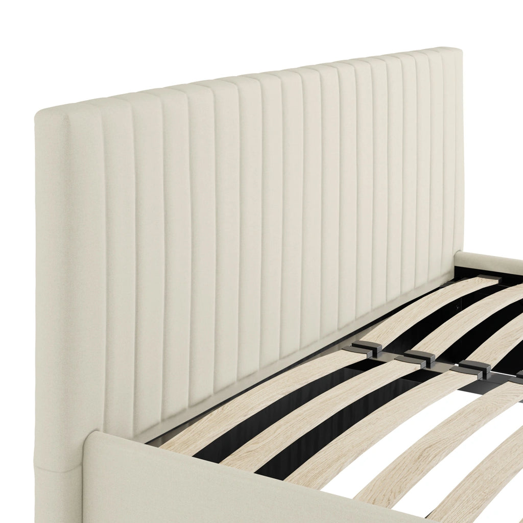 Berlin Milk Ottoman King Size Bed (2 Packs)