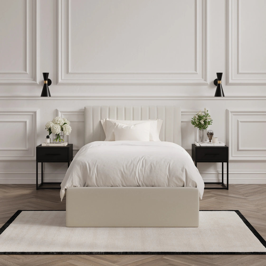 Berlin Milk Ottoman Single Bed (2 Packs)