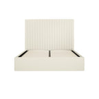 Berlin Milk Tall Ottoman Double Bed (2 Packs)