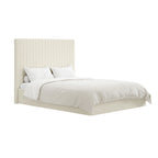 Berlin Milk Tall Ottoman Double Bed (2 Packs)
