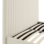 Berlin Milk Tall Ottoman Double Bed (2 Packs)