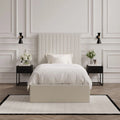 Berlin Milk Tall Ottoman Single Bed (2 Packs)