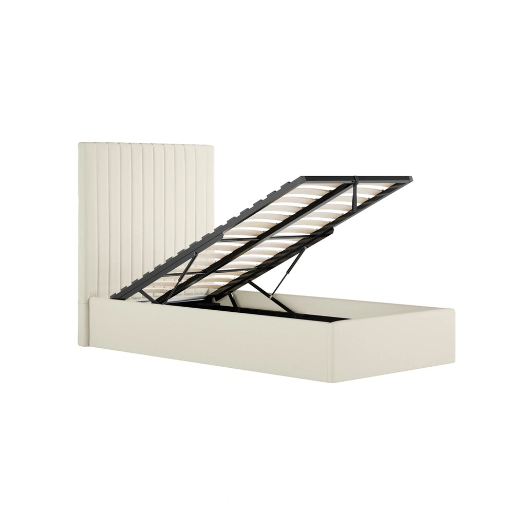 Berlin Milk Tall Ottoman Single Bed (2 Packs)
