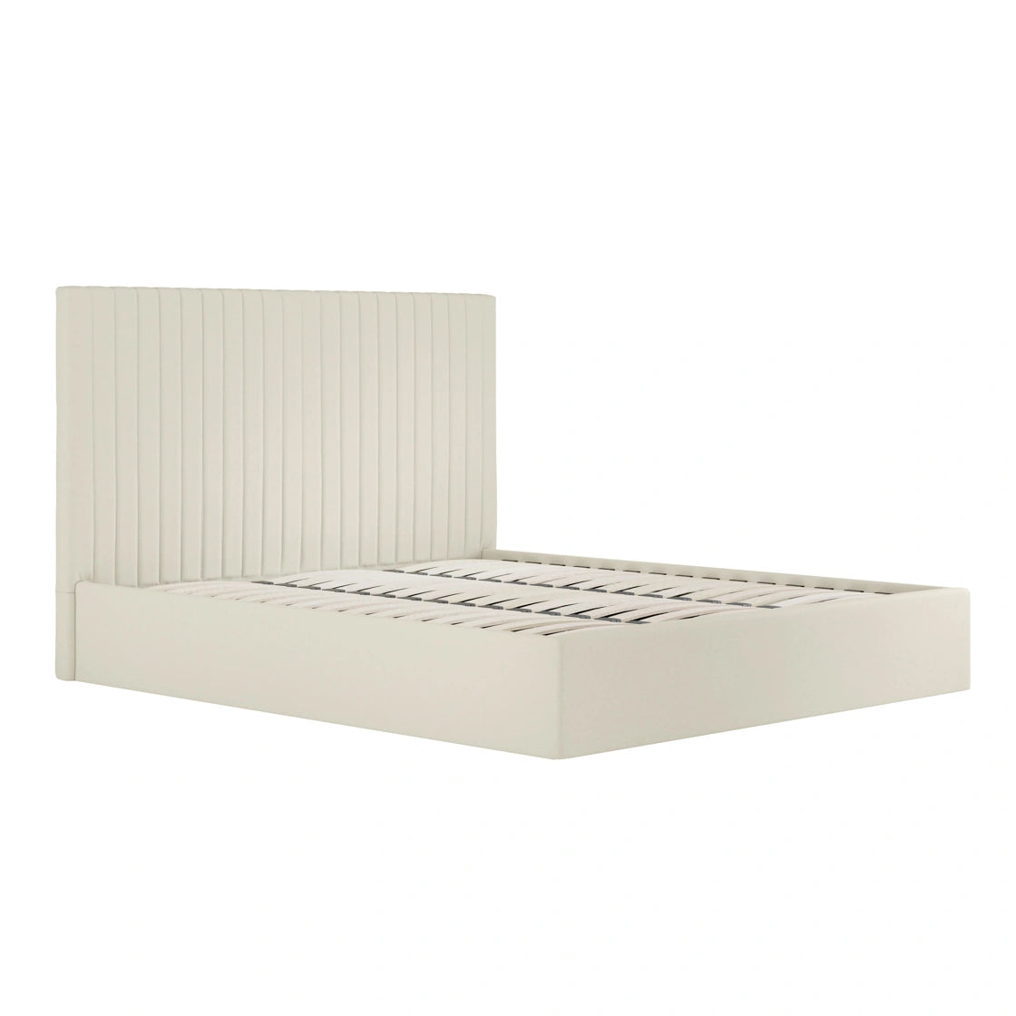 Berlin Milk Tall Ottoman Super King Size Bed (2 Packs)