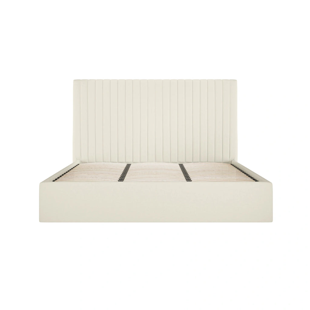 Berlin Milk Tall Ottoman Super King Size Bed (2 Packs)