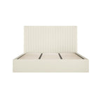 Berlin Milk Tall Ottoman Super King Size Bed (2 Packs)