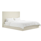 Berlin Milk Tall Ottoman Super King Size Bed (2 Packs)