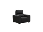 Bellagio Genuine Leather Electric Recliner Sofa Black Armchair
