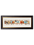 Birds on a Wire Panorama by Hector Giacomelli