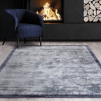 Blade Border 200x290cm Airforce/Navy 06 Rug