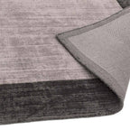 Blade Border Rug 200x290cm Charcoal Silver 04 Rug