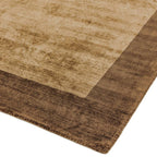 Blade Border Rug 160x160cm Choco Mocha 02 Rug