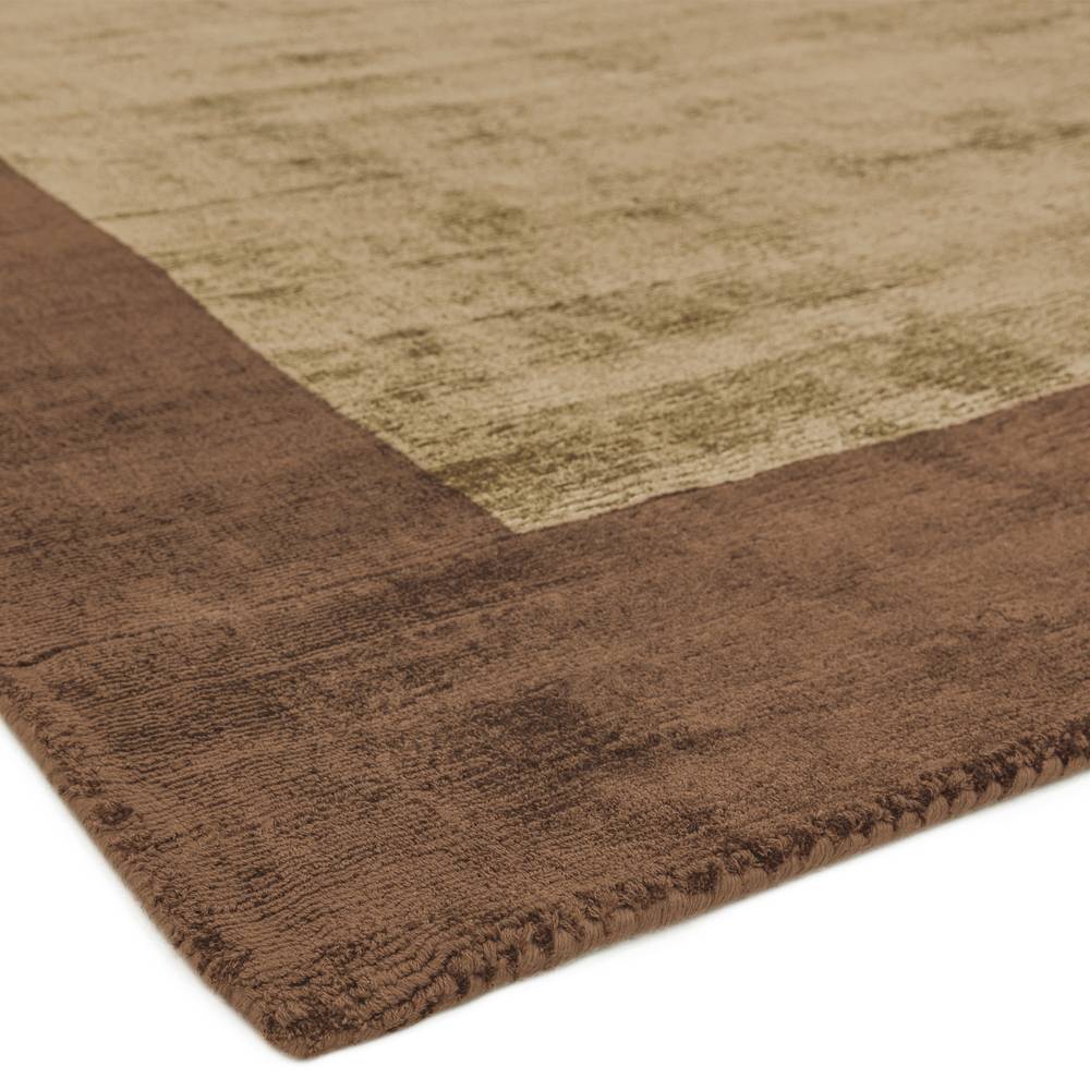 Blade Border Rug 160x160cm Choco Mocha 02 Rug