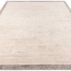 Blade Border 120x170cm Putty/Silver 07 Rug