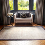 Blade Border 160x230cm Putty/Charcoal 10 Rug