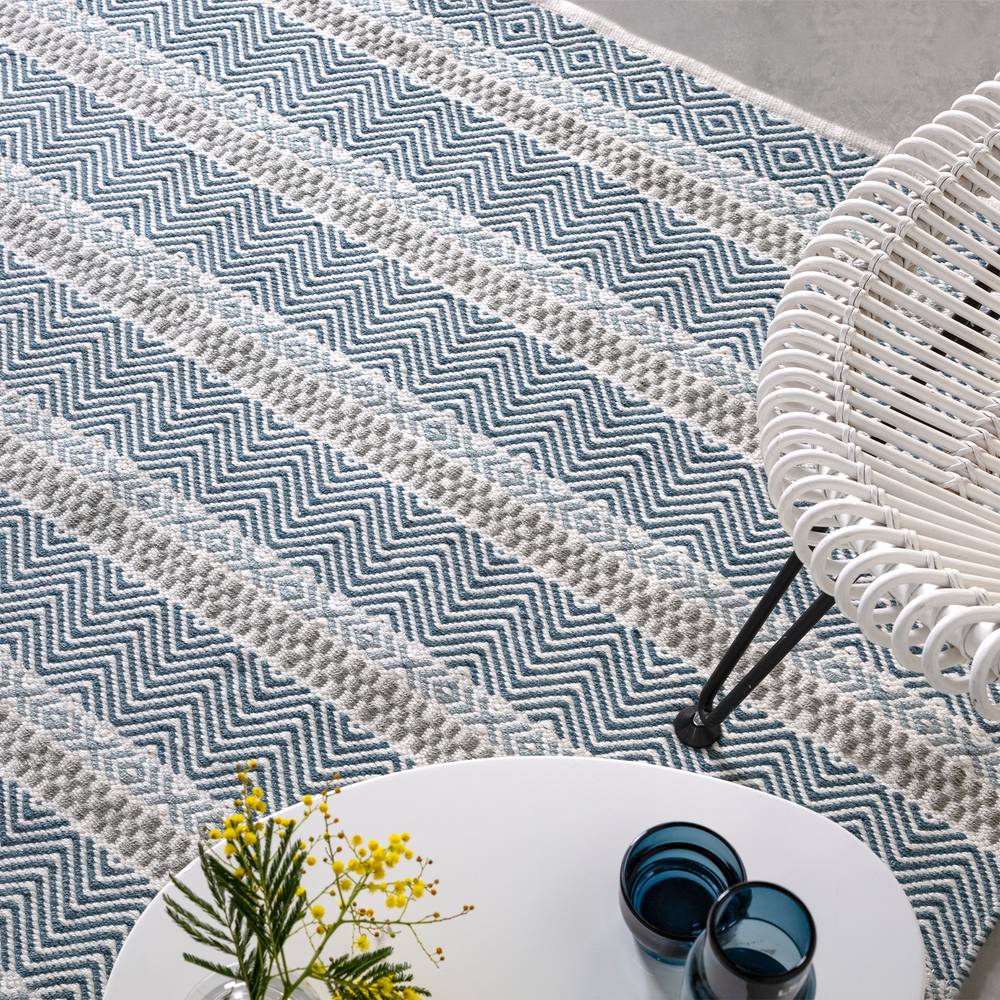 Boardwalk Rug 120x170cm Blue Multi Rug