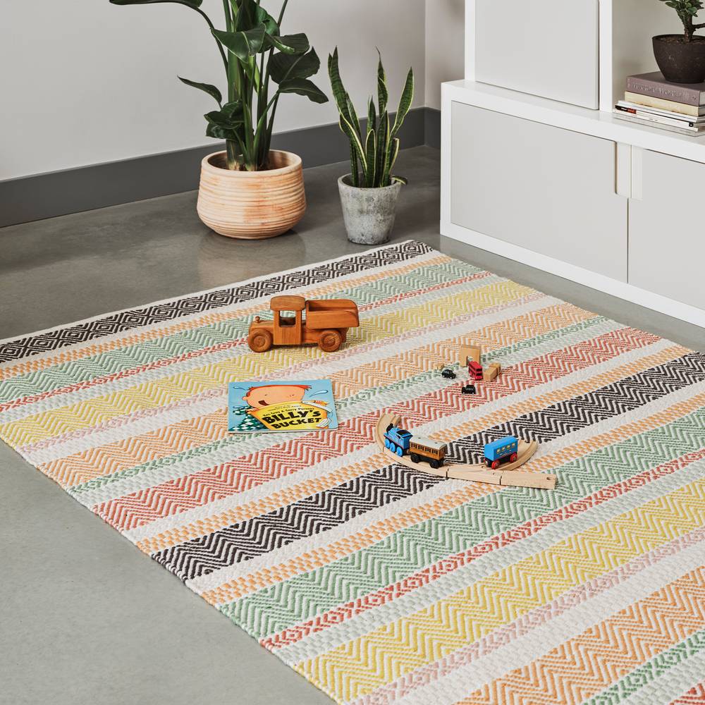 Boardwalk Rug 160x230cm Pastel Multi Rug