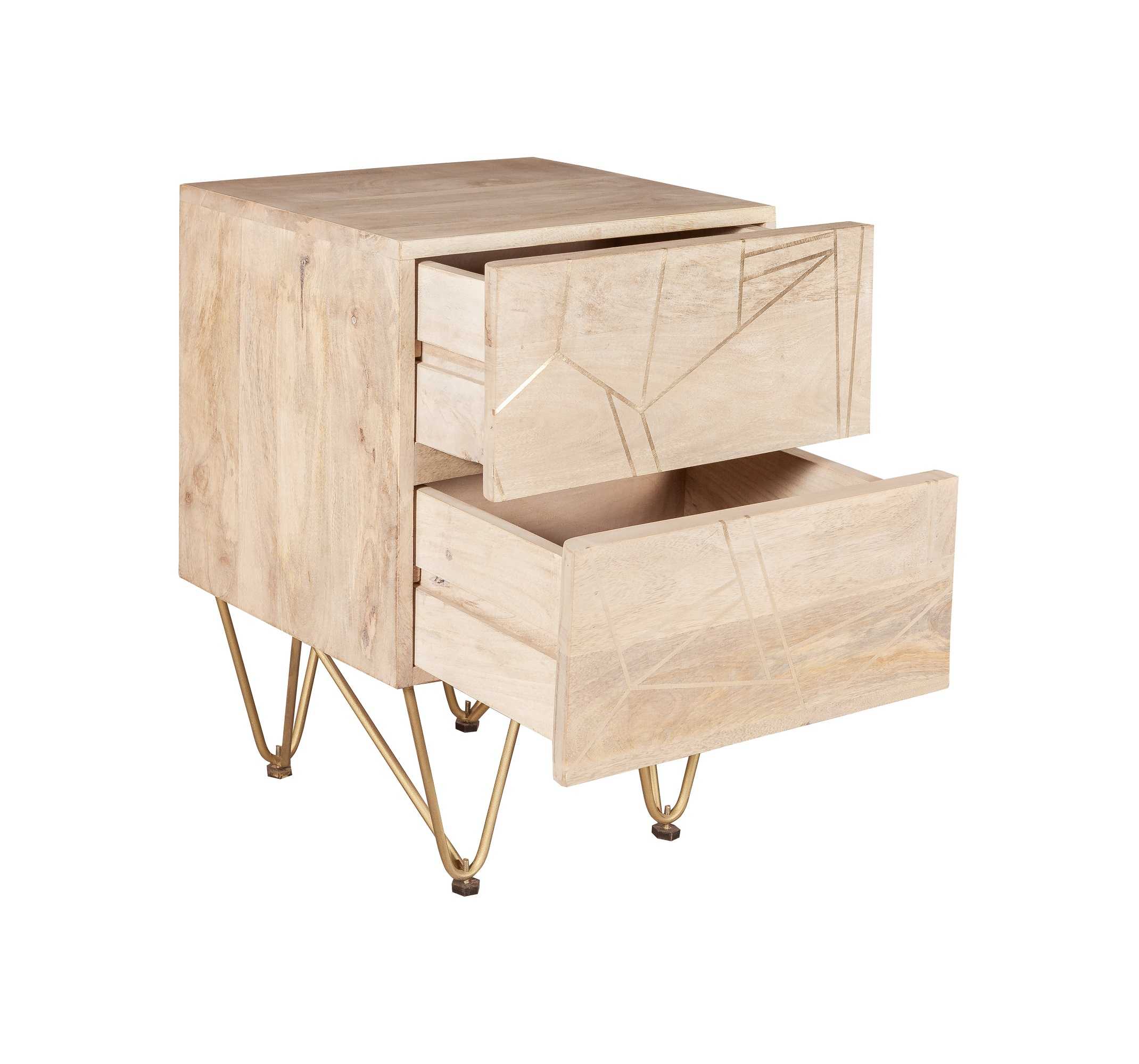 Rook Two Drawer Side Table