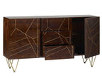 Jai Solid Mango Wood Extra Large Sideboard 3 Drawers and 2 Doors
