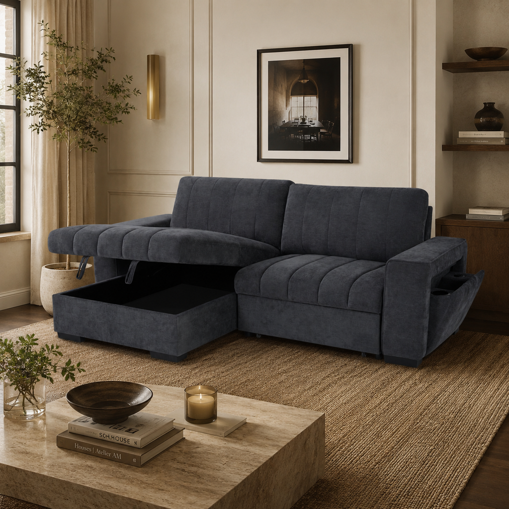 Franklin Sofabed Grey Universal Corner