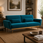 Hatton Green Velvet Sofa Bed