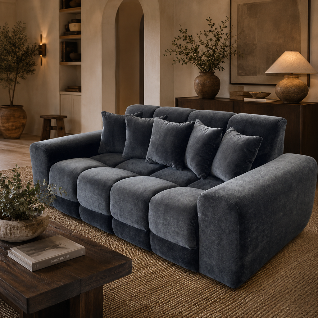 Jacob Sofa Black 3 Seater