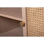 Emiko Cane & Mango Wood 4 Doors Sideboard