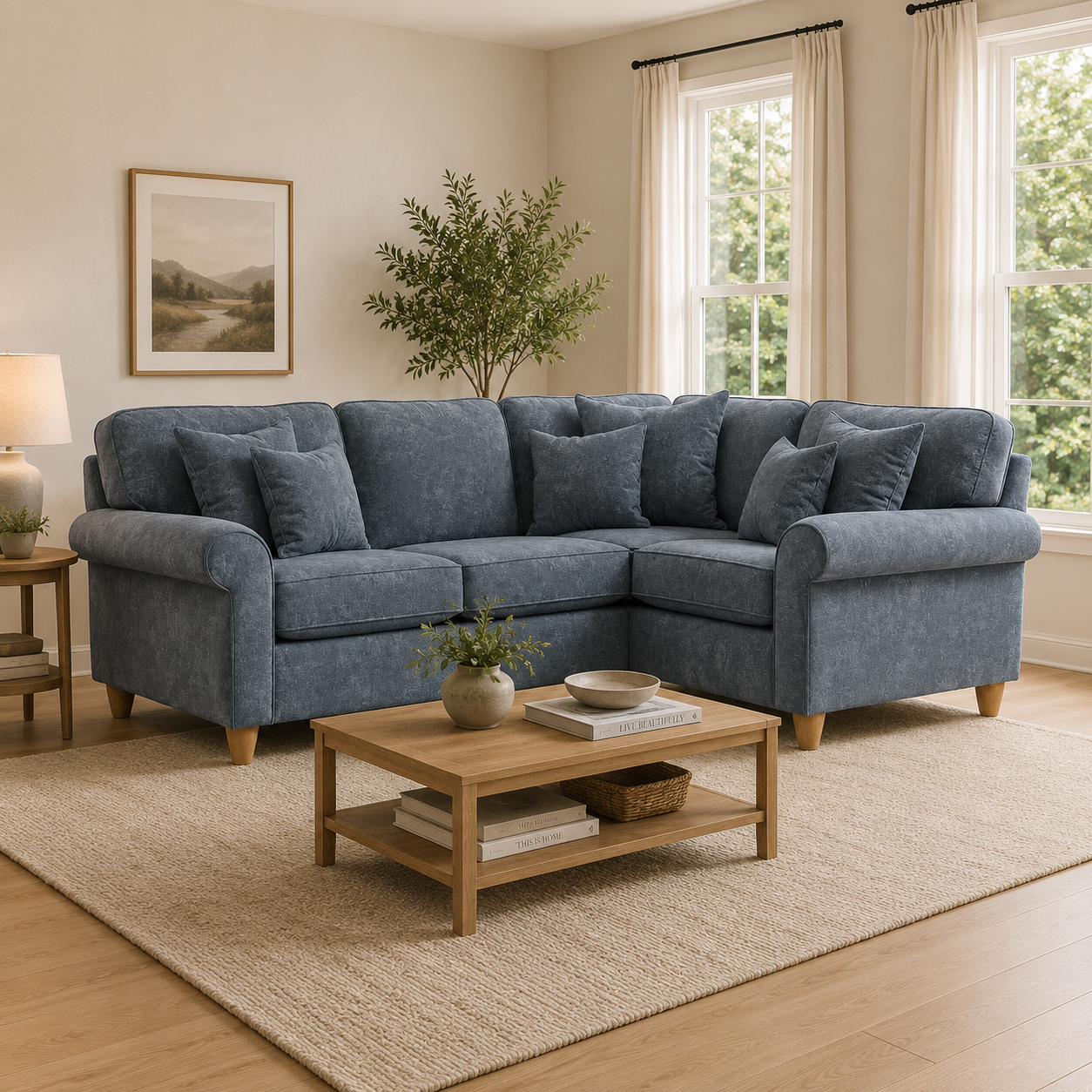 2 Corner 1 Sofa Sic - Glory 13 Steel The Great Sofa Company | Sinatra | Dorchester | Abingdon | Ashbury