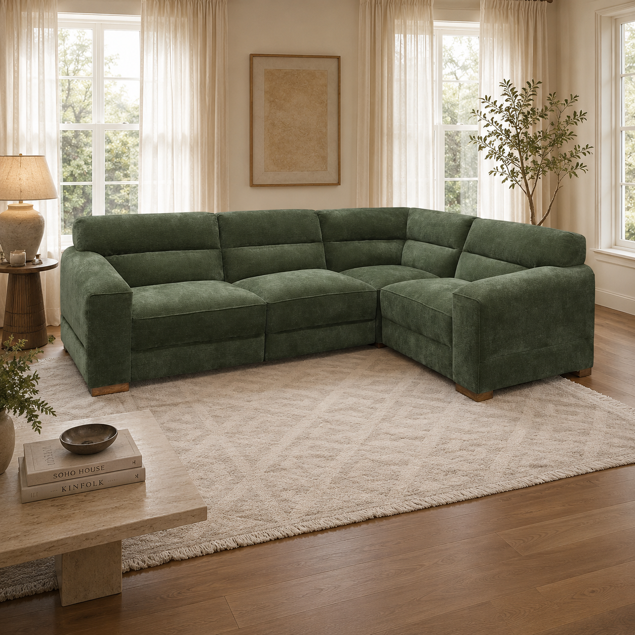 Chicago Sofa Green Universal Corner