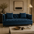 Sefira 2 Seat Navy Fabric Sofa