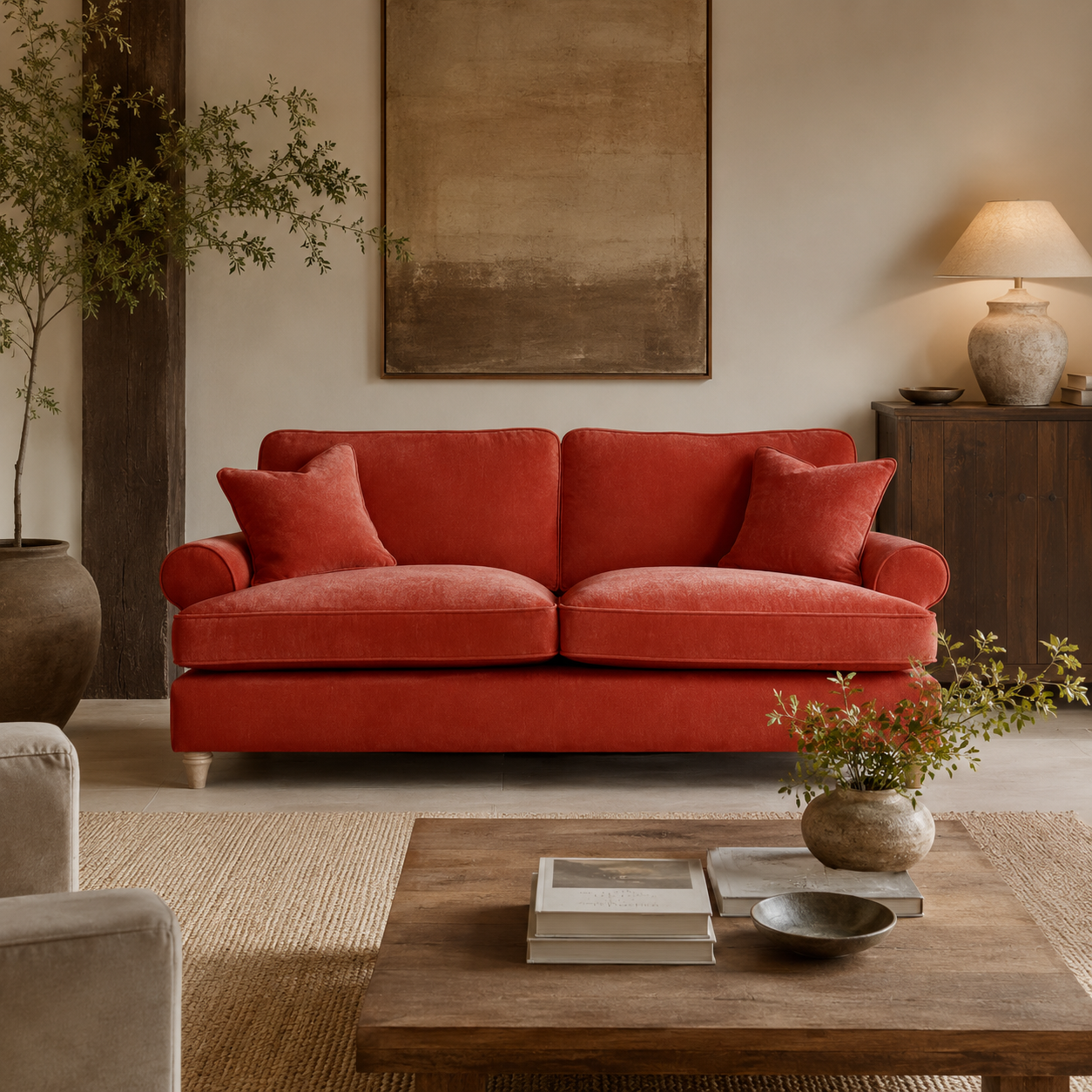 3 Seater Sofa Manhattan Apricot The Great Sofa Company | Victoria | Bromfield | Lola | Alfie | Mari | Longfellow | Duresta Style