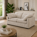Quetta Sofa Grey Silver 2 Seater