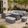 Catalina Range Modular Corner Sofa Set With Rising Table