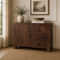 Toko Dark Mango 3 Drawer Sideboard