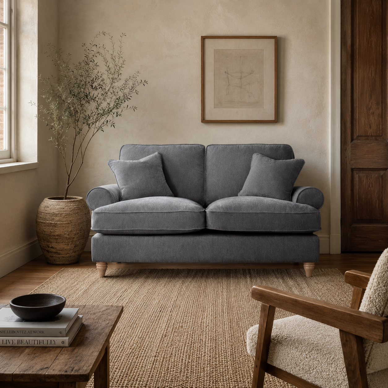 2 Seater Sofa Manhattan Charcoal The Great Sofa Company | Victoria | Bromfield | Lola | Alfie | Mari | Longfellow | Duresta Style
