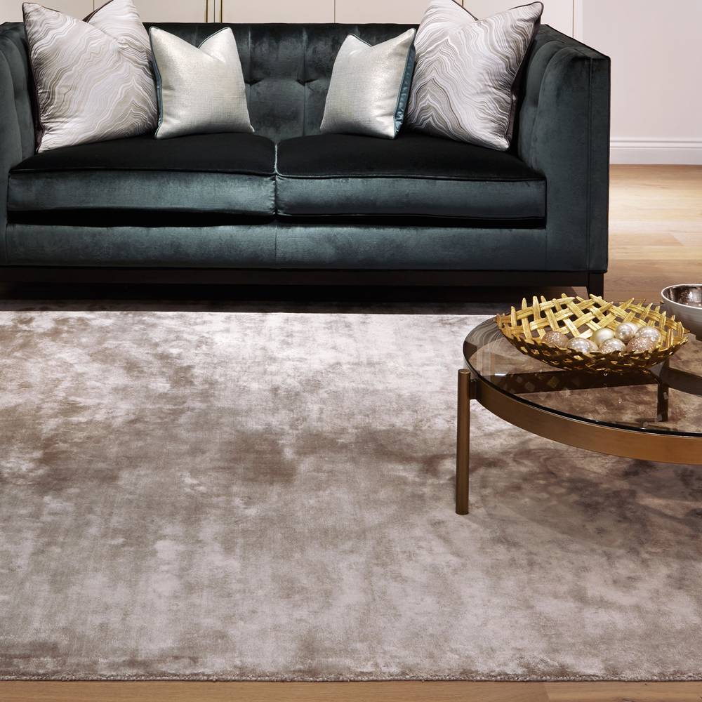 Katherine Carnaby Chrome 240x340cm Latte Rug Rug