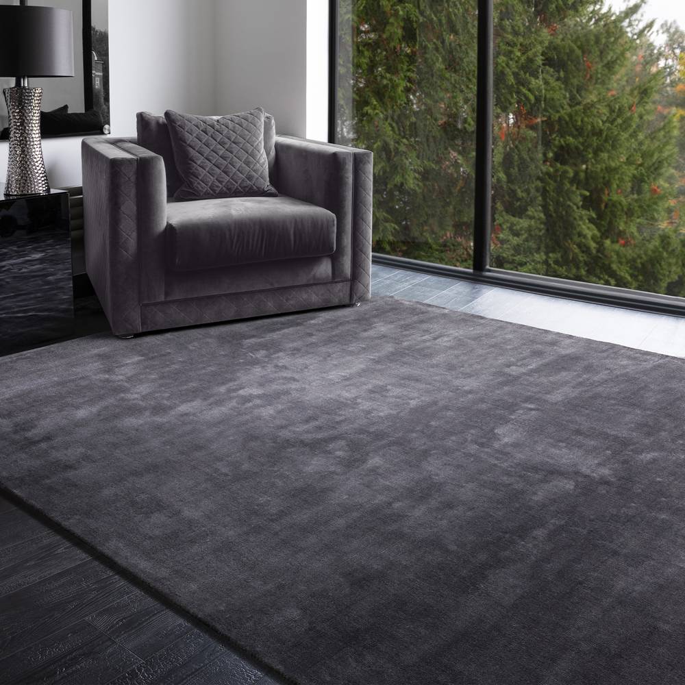 Katherine Carnaby Chrome 170x240cm Lead Rug Rug