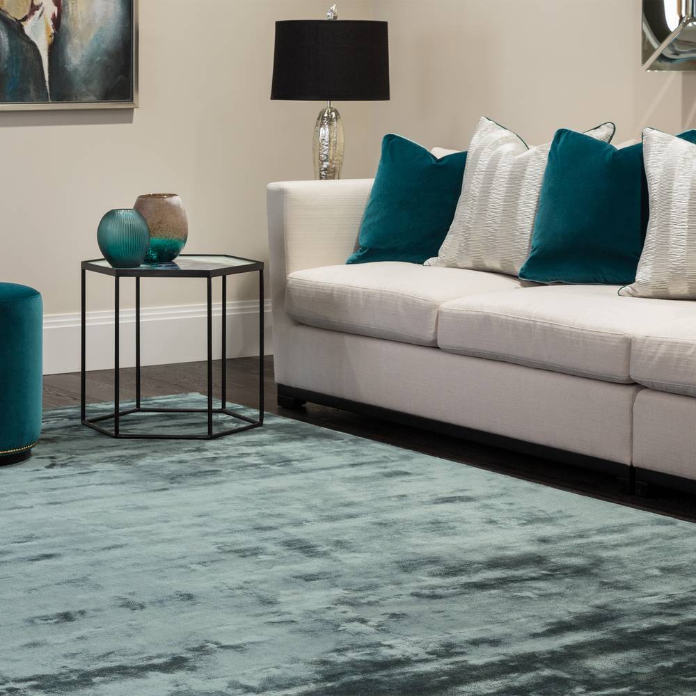 Katherine Carnaby Chrome 240x340cm Petrol Rug Rug