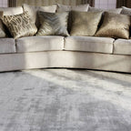 Katherine Carnaby Chrome 170x240cm Silver Rug Rug