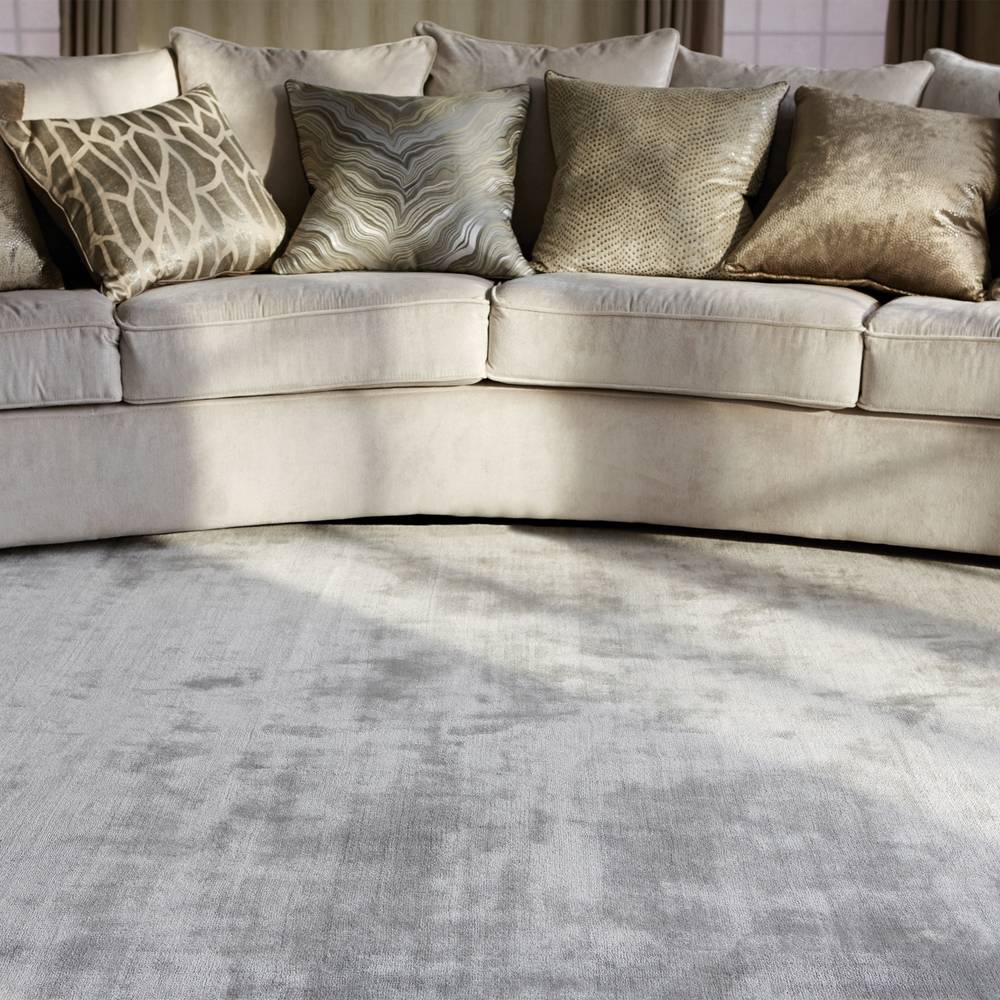 Katherine Carnaby Chrome 120x180cm Silver Rug Rug