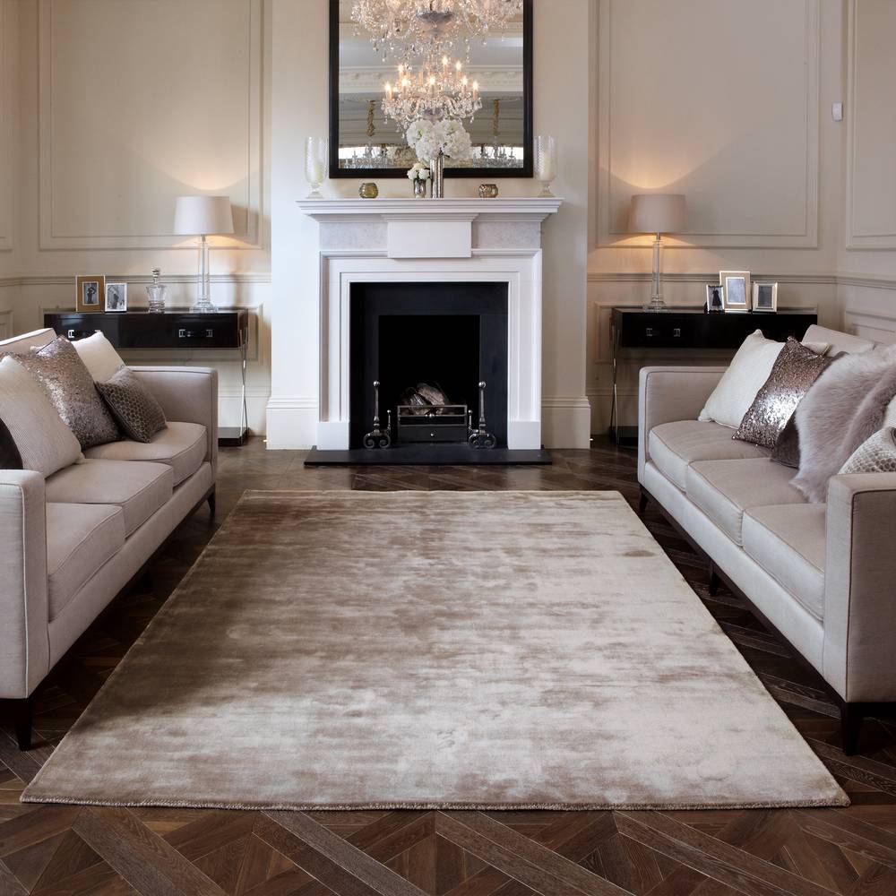 Katherine Carnaby Chrome 170x240cm Taupe Rug Rug