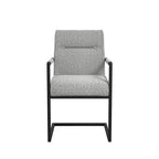 Cleaver Smoked Pearl / Black / Arms Dining Chair (2 Per Pack)