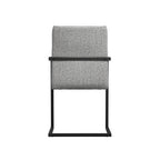 Cleaver Smoked Pearl / Black / Arms Dining Chair (2 Per Pack)