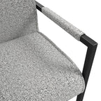 Cleaver Smoked Pearl / Black / Arms Dining Chair (2 Per Pack)