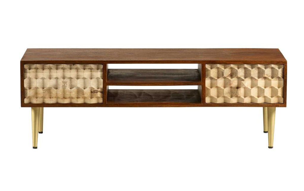Ziggy Solid Mango Wood Media Unit TV Stand