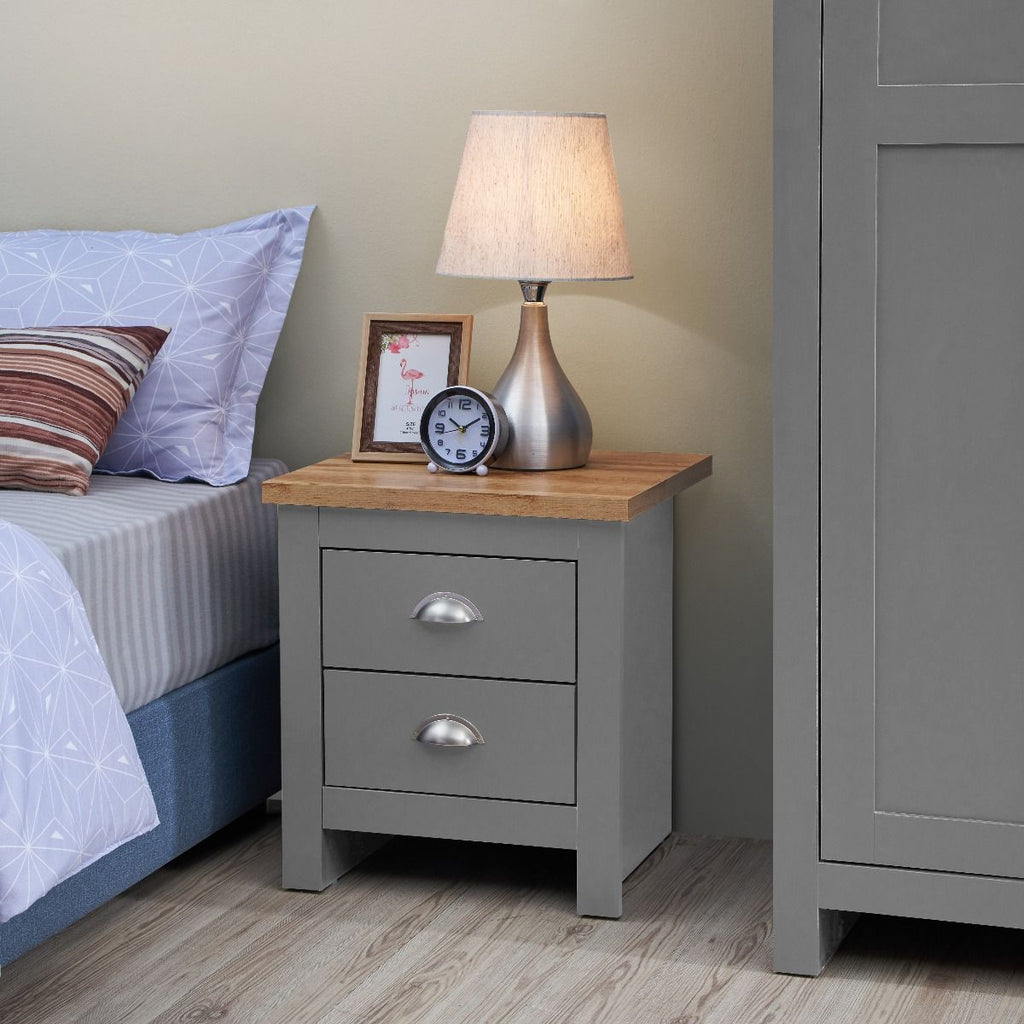 Nightstand with 2 Drawers