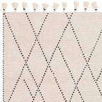 Nepal 120x170cm Cream/Black Linear Rug Rug