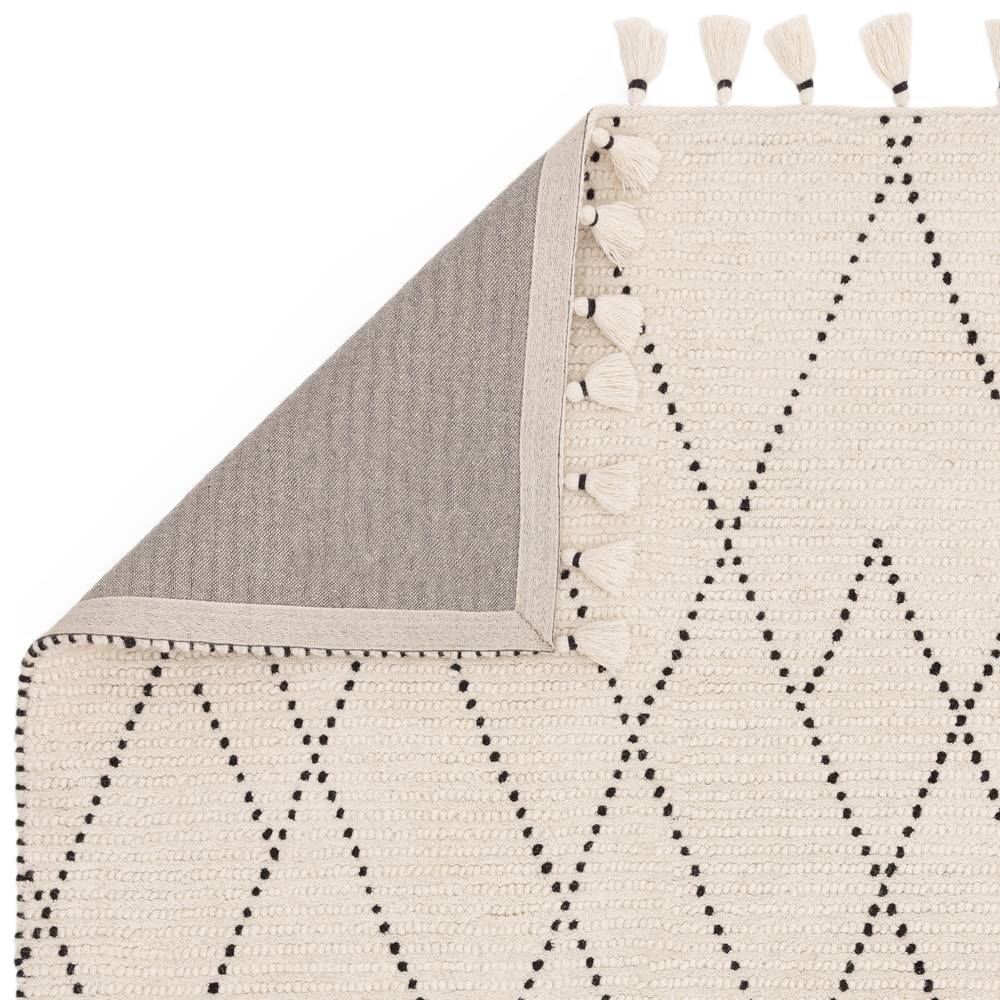Nepal 200x290cm Cream/Black Linear Rug Rug