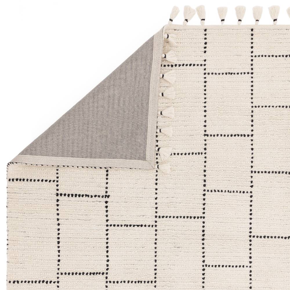 Nepal 200x290cm Cream/Black Tile Rug Rug