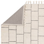 Nepal 200x290cm Cream/Black Tile Rug Rug